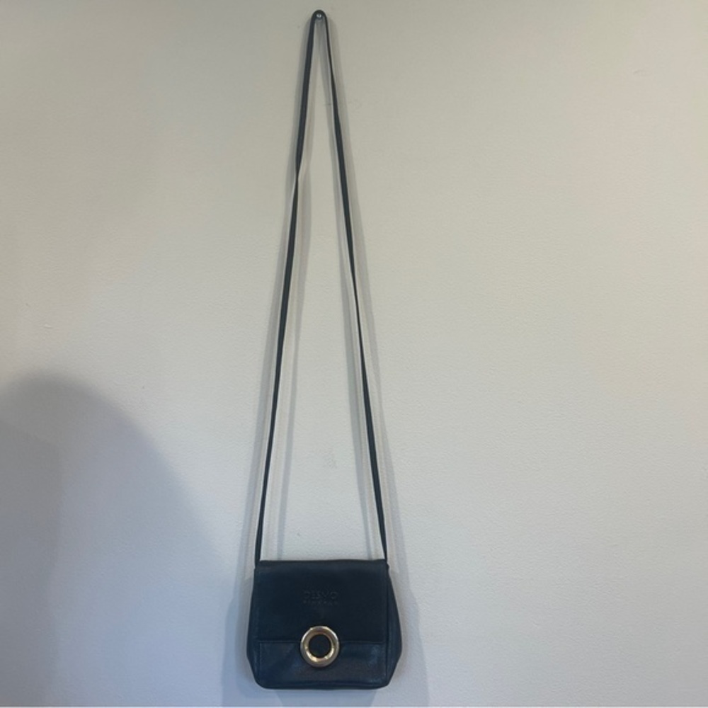 Desmo Top Grain Cowhide Black Crossbody Bag
